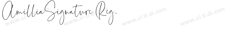 AmilliaSignature Reg字体转换